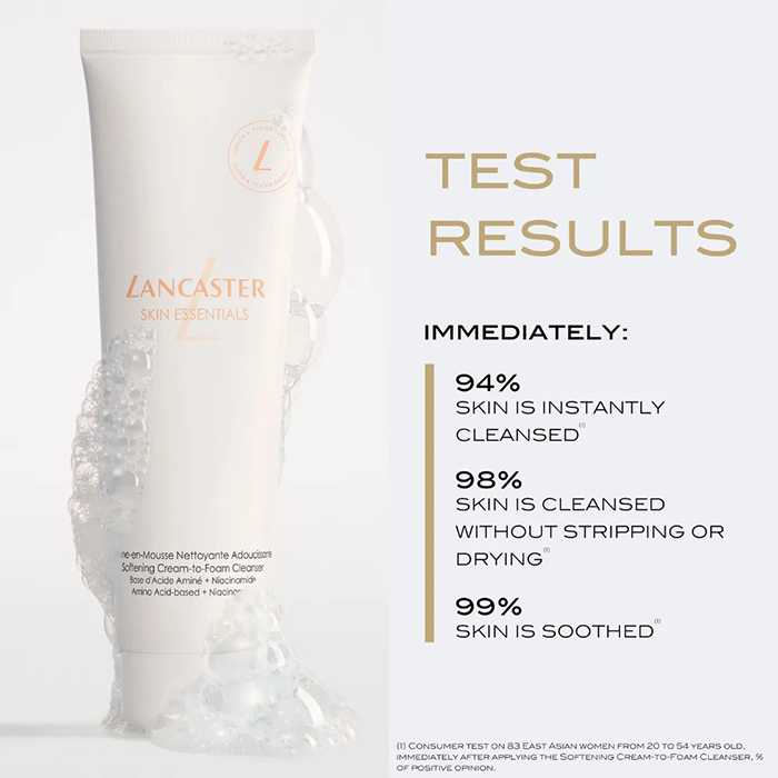 โฟมล้างหน้า LANCASTER Softening Cream-to-Foam Cleanser