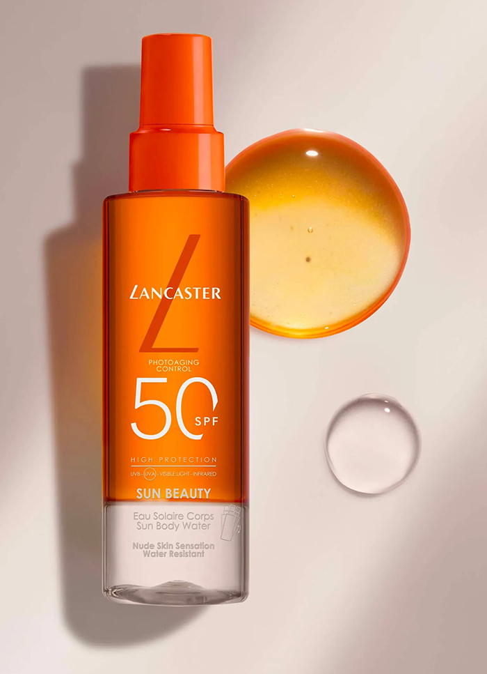 กันแดดบำรุงผิวกาย ชนิดน้ำ LANCASTER Sun Beauty Sun Body Water SPF50