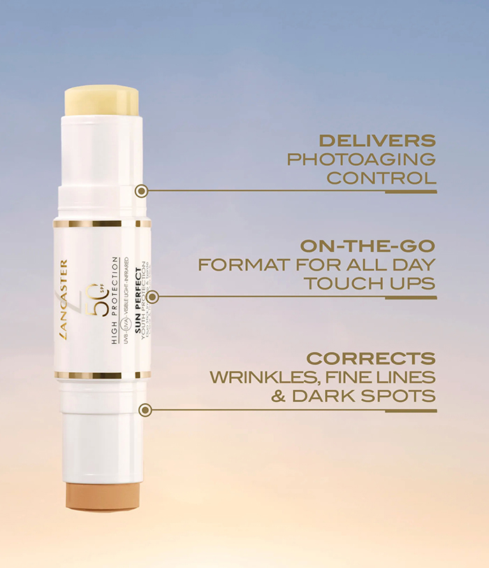 กันแดดสติ๊ก LANCASTER Sun Perfect Clear & Tinted Stick SPF50