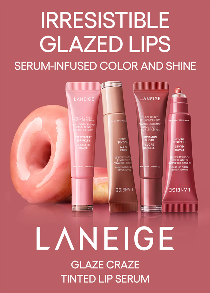 ลิปทินท์เนื้อกลอส Laneige Glaze Craze Tinted Lip Serum