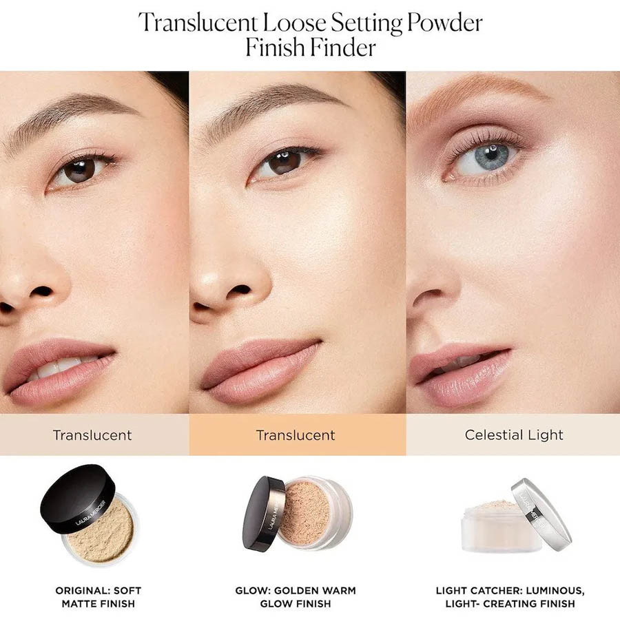 แป้งฝุ่นโปร่งแสง Laura Mercier Translucent Loose Setting Powder Light Catcher