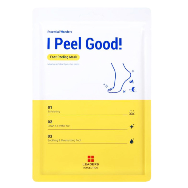 I Peel Good Foot Peeling Mask มาสก์เท้า ช่วยแก้ปัญหาส้นเท้าแตก ส้นเท้าหยาบ แห้งกร้าน ขจัดเซลล์ผิวตายแล้วให้หลุดลอกออกอย่างอ่อนโยนด้วย