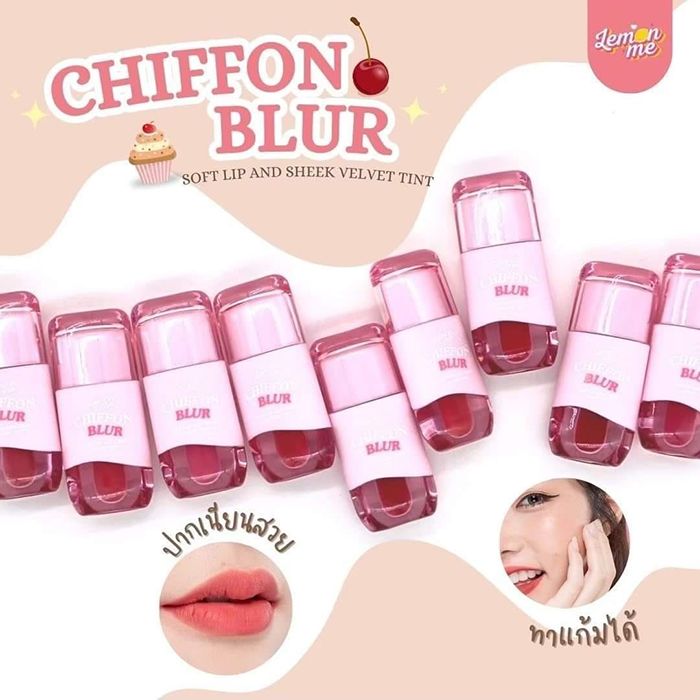 ลิปทินท์ LEMON ME Chiffon Blur Soft Lip Cheek Velvet Tint