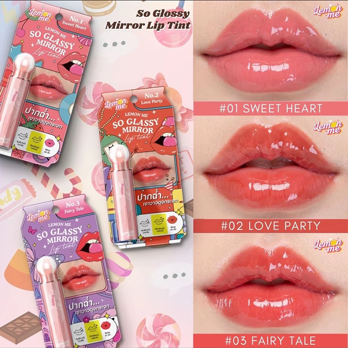 ลิปทินท์ LEMON ME  So Glassy Mirror Lip Tint