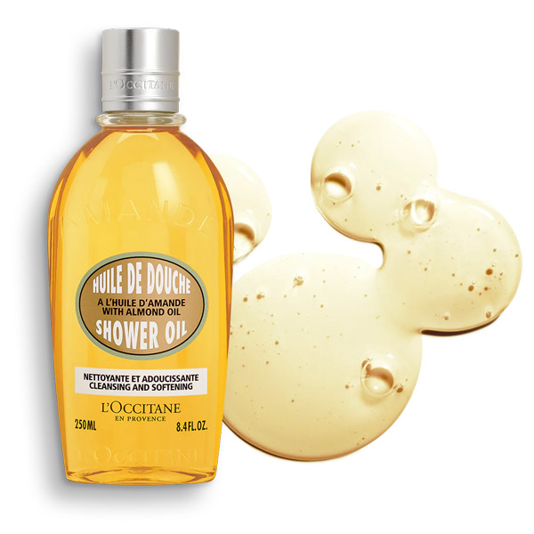 L'Occitane Almond Shower Oil ผลิตภัณฑ์ทำความสะอาดร่างกาย เนื้อออยล์ พร้อมมอบความชุ่มชื้นให้แก่ผิว