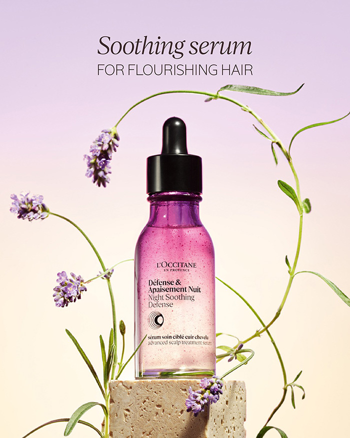 เซรั่มบำรุงหนังศีรษะ L'occitane Night Soothing Defense Serum