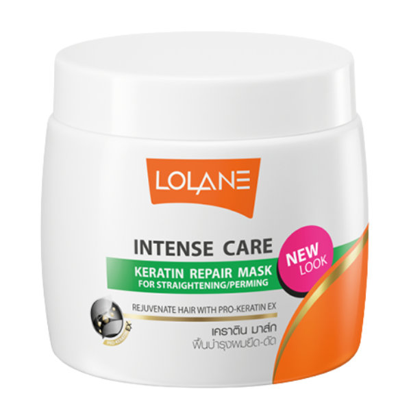 ทรีตเมนต์บำรุงเส้นผมสูตรปกป้องผมแห้งเสียจากการยืด ดัด Lolane Keratin Repair Mask For Straightening/Perming