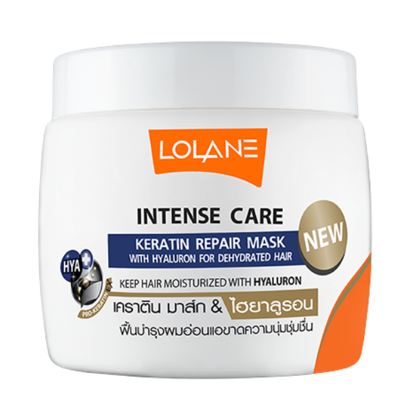 ทรีตเมนต์บำรุงเส้นผม สูตรสำหรับผมอ่อนแอ Lolane Keratin Repair Mask With Hyaluron for Dehydrated Hair