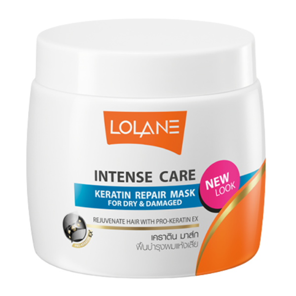 ทรีตเมนต์บำรุงเส้นผมสูตรฟื้นบำรุงผมแห้งเสียชี้ฟูไร้น้ำหนัก Lolane Keratin Repair Mask For Dry & Damaged