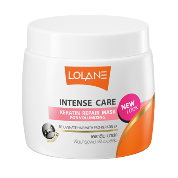 ทรีตเมนต์บำรุงเส้นผมสูตรฟื้นบำรุงผมแห้งเสียจากความร้อน Lolane Keratin Repair Mask For Heat Protection