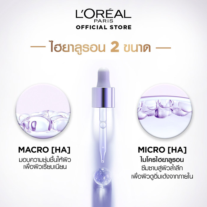 L'Oreal Paris Revitalift 1.5% Hyaluron Serum เซรั่ม ปกป้องผิวให้ผิวแลดูเรียบเนียน สว่างใสทันที