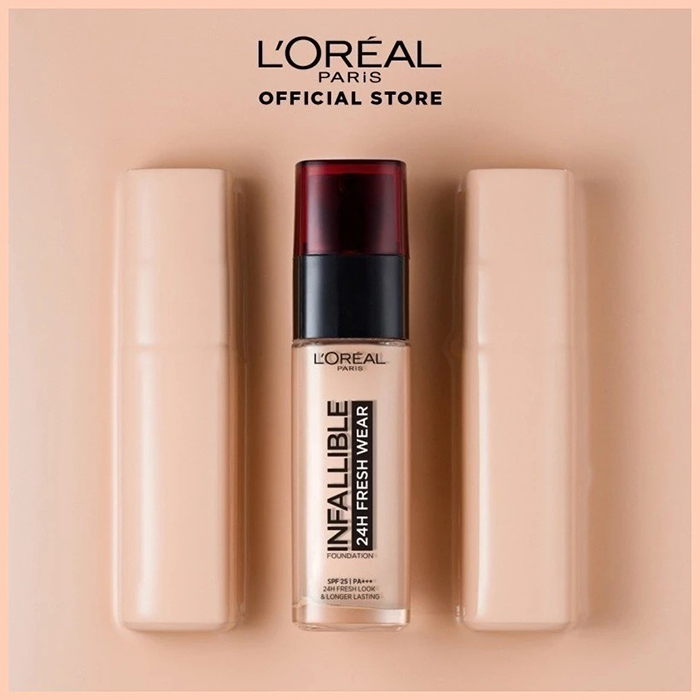 รองพื้นสูตรน้ำ L'ORÉAL PARIS Infallible 24H Fresh Wear Liquid Foundation