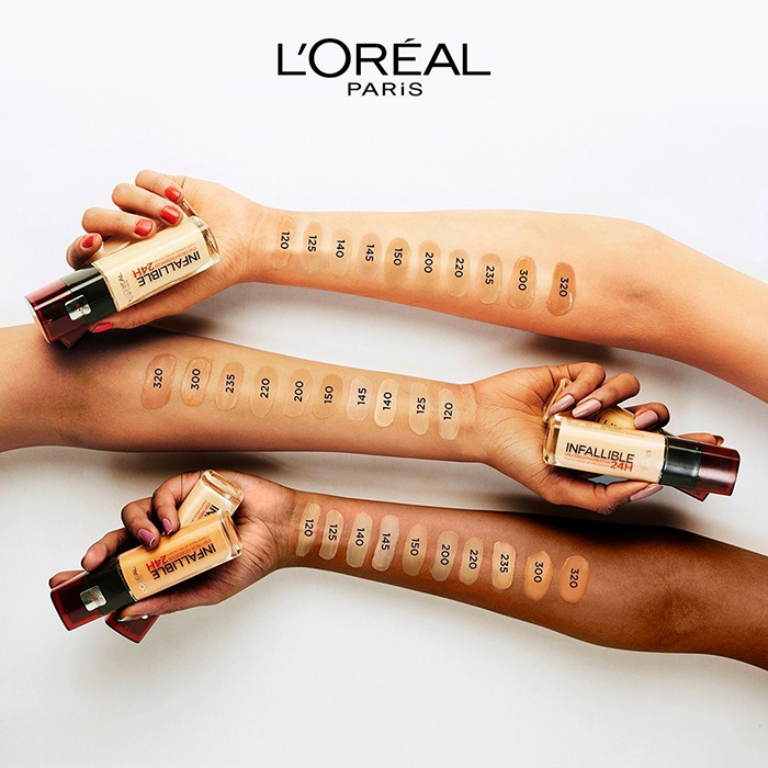 รองพื้นสูตรน้ำ L'ORÉAL PARIS Infallible 24H Fresh Wear Liquid Foundation