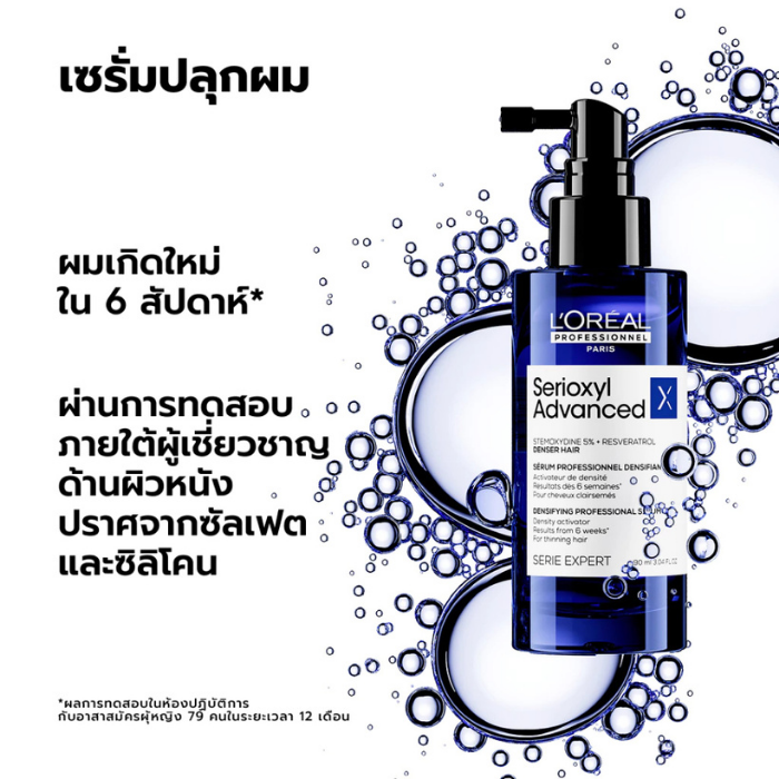 เซรั่มปลุกผม L'OREAL PARIS Serie Expert Serioxyl Density Serum เซรั่มปลุกผม L'OREAL PARIS Serie Expert Serioxyl Density Serum
