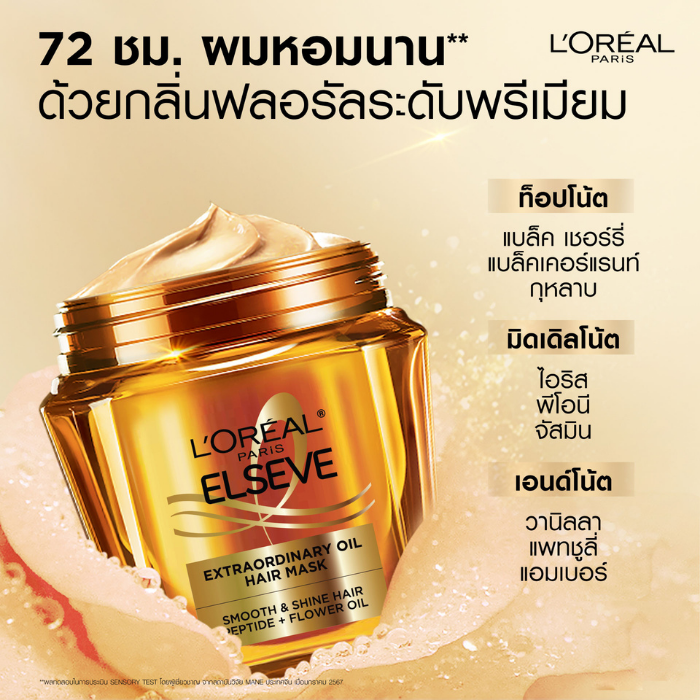 ทรีตเมนต์มาส์กบำรุงผม L'Oreal Paris Elseve Hair Mask Extraordinary Oil