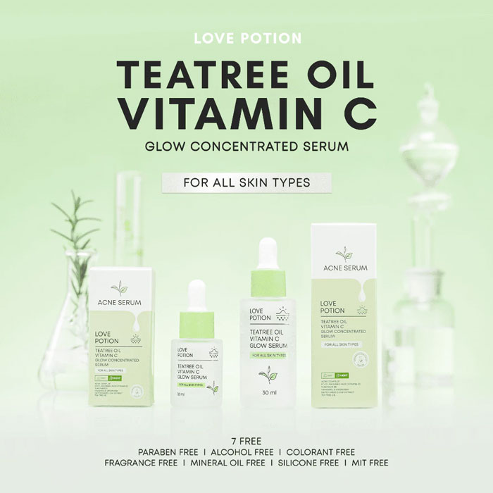 เซรั่ม Lovepotion Teatree Oil Vitamin C Glow Serum