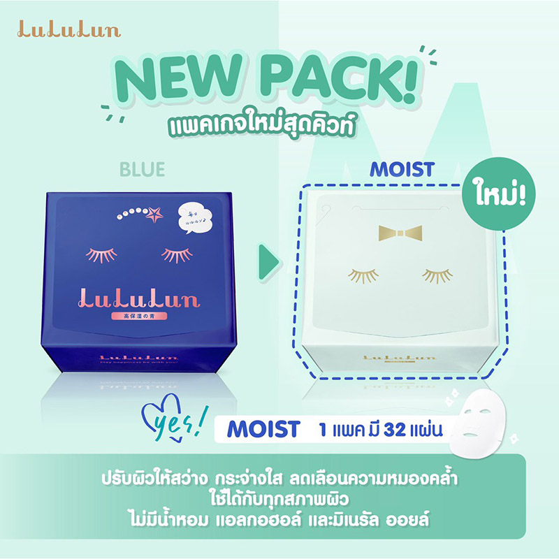 มาสก์หน้า Lululun Regular Facial Mask