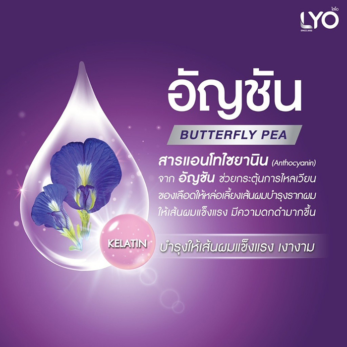 ครีมนวดผม LYO Conditioner Butterfly Pea Herbal Hair