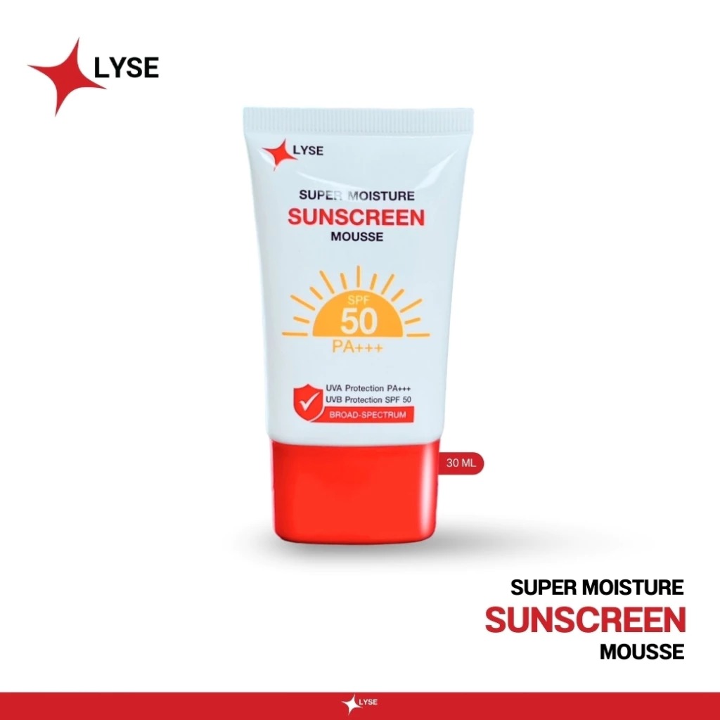 ครีมกันแดด LYSE Super Moisture & Sunscreen Mousse