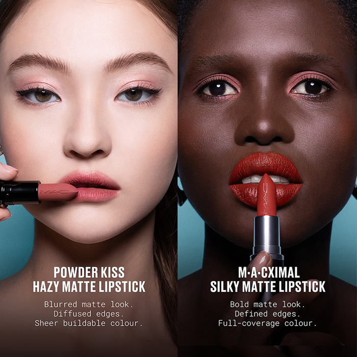 ลิปสติก MAC Powder Kiss Hazy Matte Lipstick ลิปสติก MAC Powder Kiss Hazy Matte Lipstick