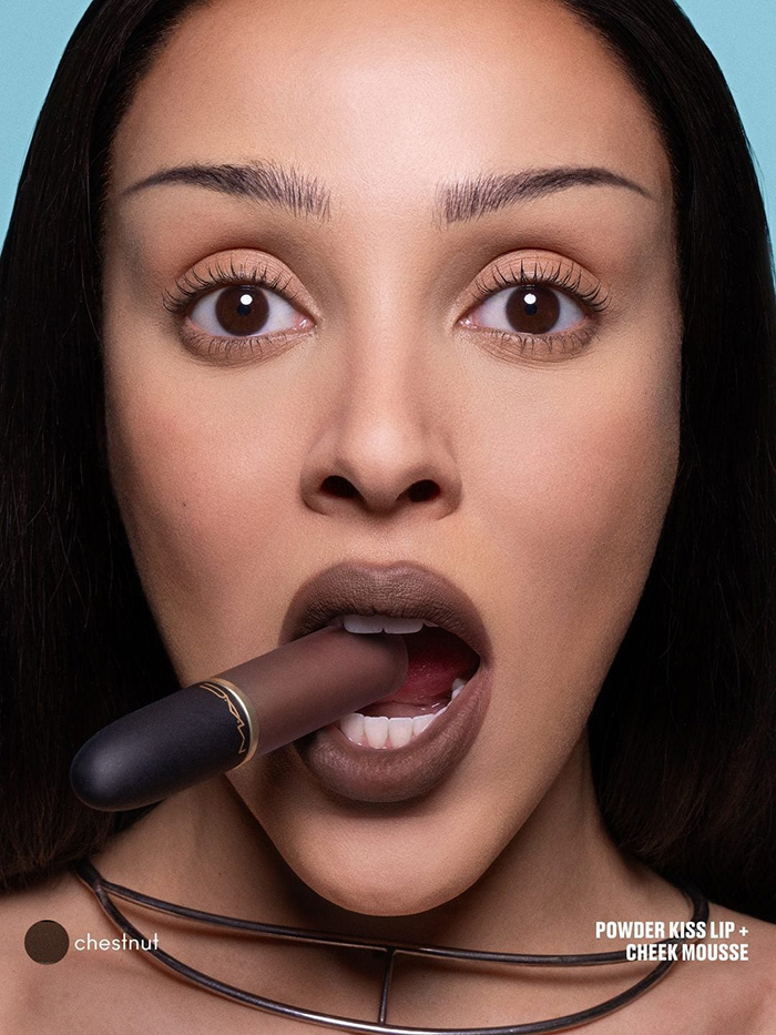 ลิปสติก MAC Powder Kiss Lip+ Cheek Mousse Matte