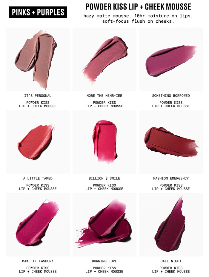ลิปสติก MAC Powder Kiss Lip+ Cheek Mousse Matte