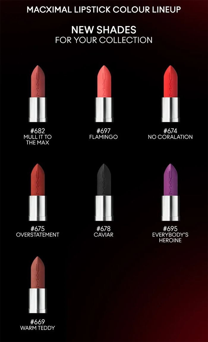 ลิปสติก MAC Cosmetics M·A·Cximal Silky Matte Lipstick