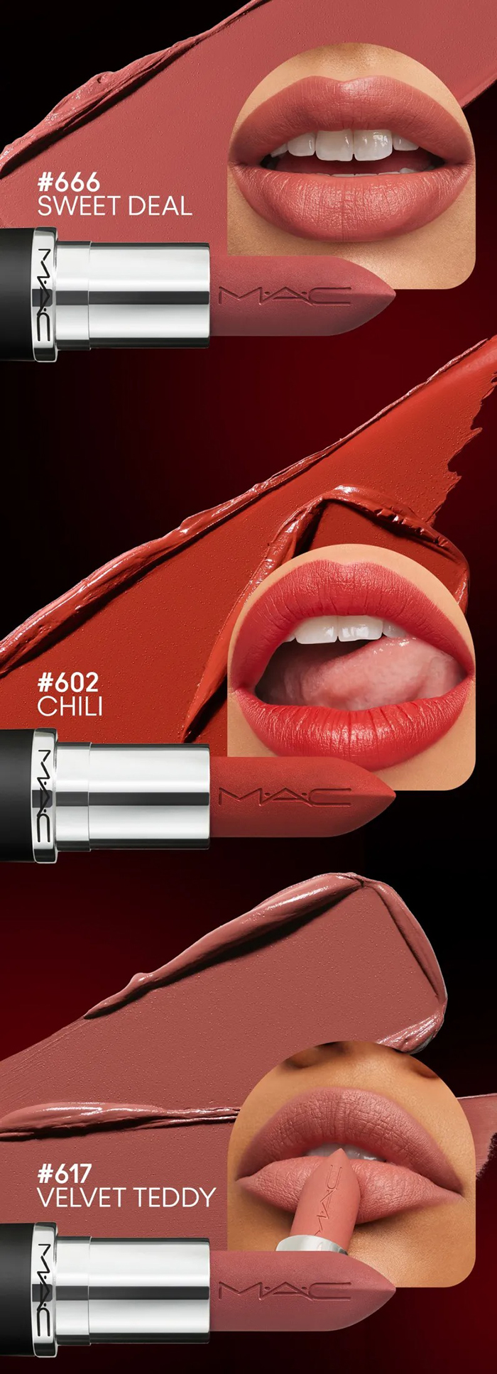 ลิปสติก MAC Cosmetics M·A·Cximal Silky Matte Lipstick