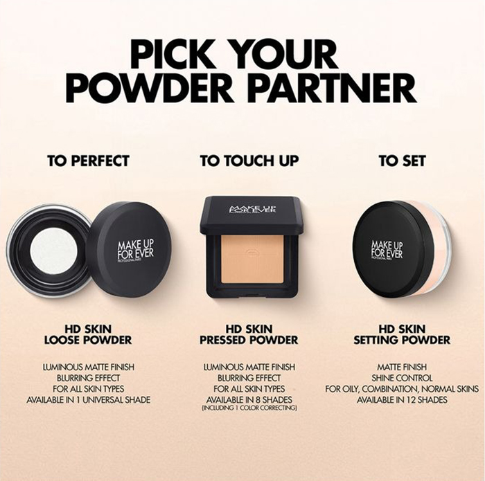 แป้งฝุ่นอัดแข็ง Make Up For Ever HD Perfecting Pressed Powder
