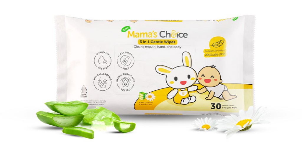 ทิชชู่เปียก Mama's Choice 3 in 1 Gentle Wipes