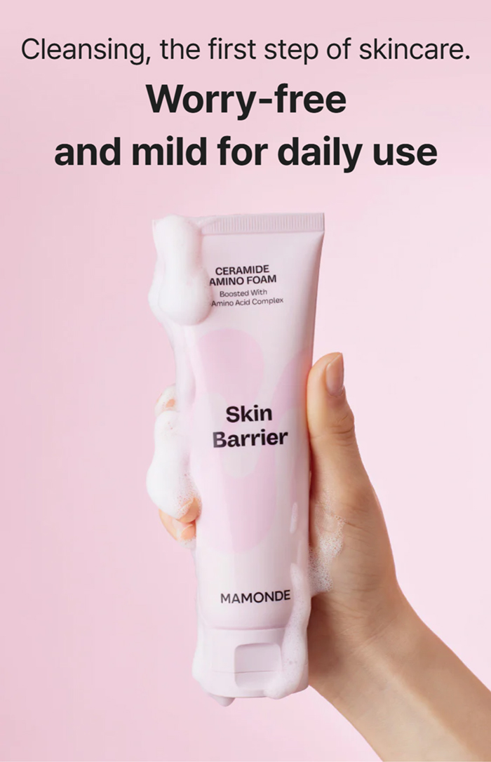 โฟมล้างหน้า MAMONDE Ceramide Amino Foam