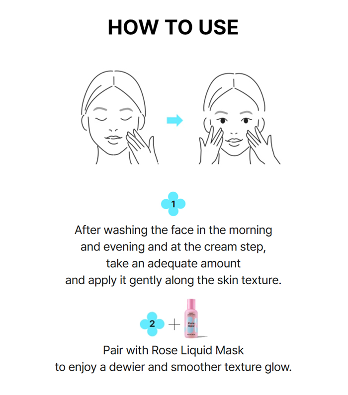 ครีมบำรุงผิวหน้า MAMONDE Flora Glow Rose Smoothing Cream