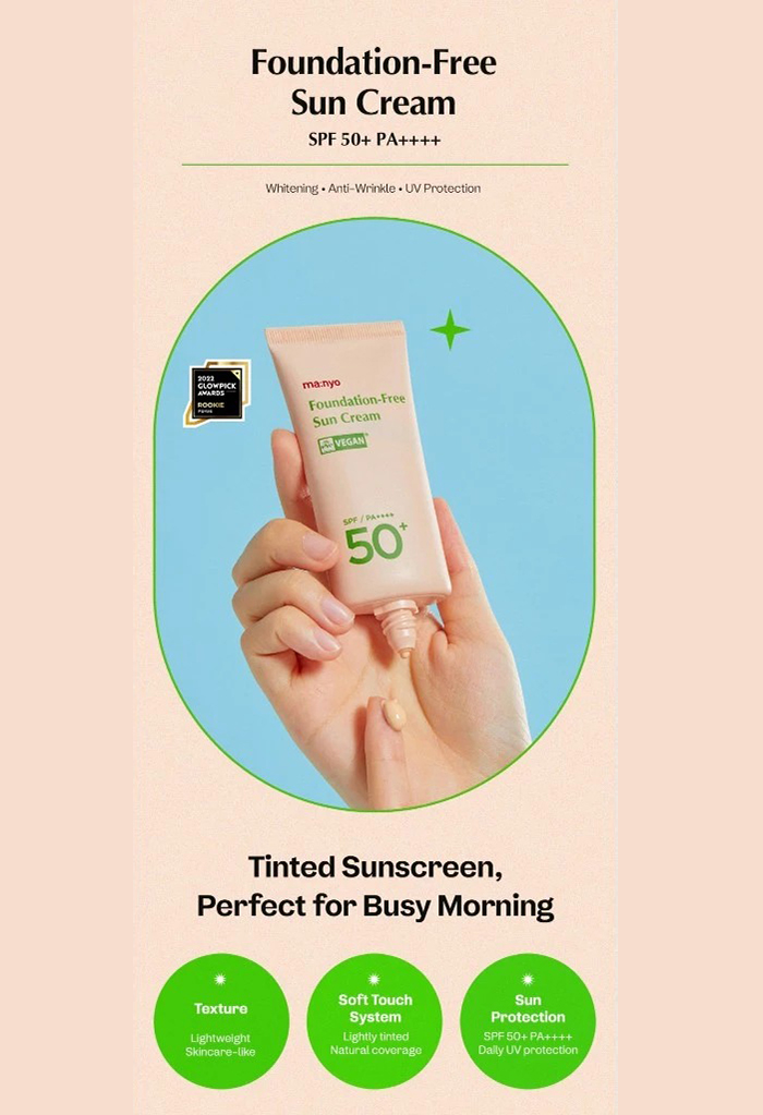 ครีมกันแดด Manyo Foundation-Free Sun Cream