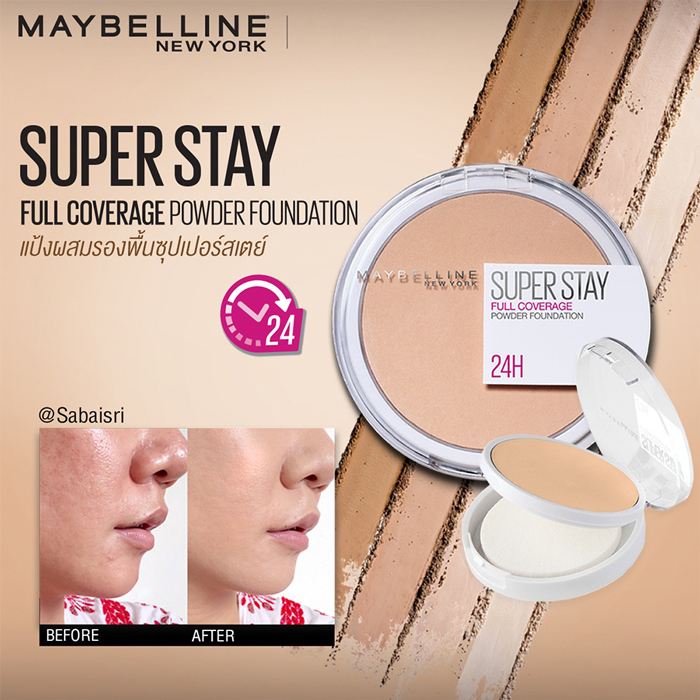 แป้งผสมรอง Maybelline SuperStay Full Coverage Powder Foundation