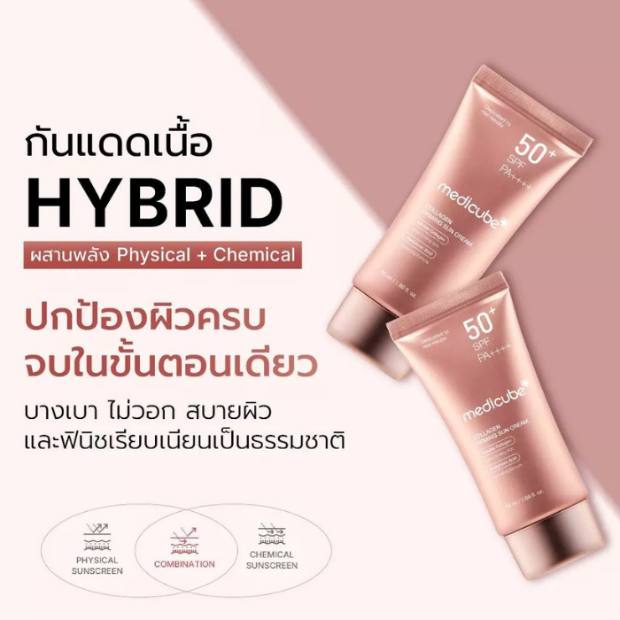 ครีมกันแดดทาหน้า MEDICUBE Collagen Firming Suncream ครีมกันแดดทาหน้า MEDICUBE Collagen Firming Suncream