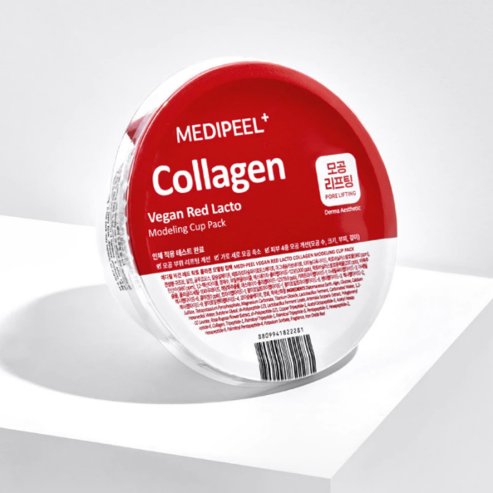 มาส์กหน้าในรูปแบบผง MEDI-PEEL Collagen Vegan Red Lacto Modeling Cup Pack