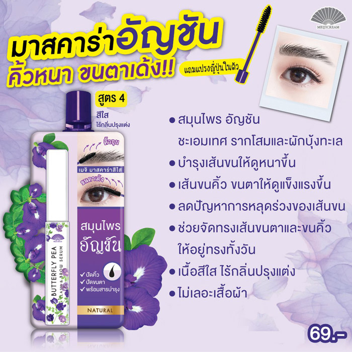 Meiji Butterfly Pea Lash & Brow Serum เซรั่มบำรุงคิ้วและขนตา