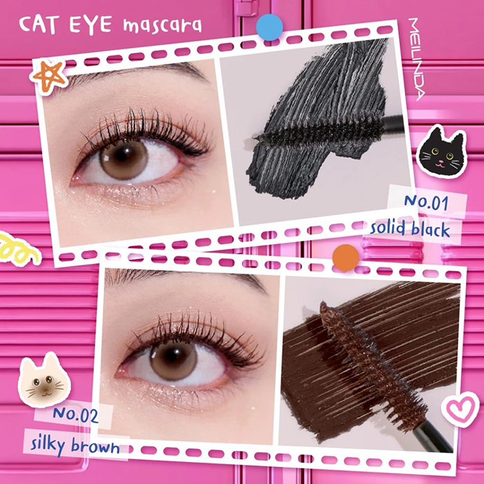 มาสคาร่า Meilinda Cat Eye Mascara
