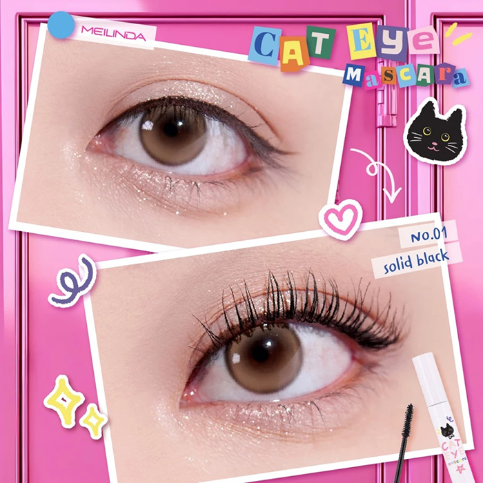 มาสคาร่า Meilinda Cat Eye Mascara