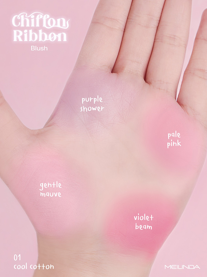 บลัชออน Meilinda Chiffon Ribbon Blush