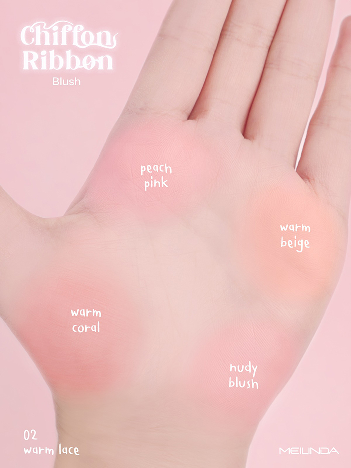 บลัชออน Meilinda Chiffon Ribbon Blush