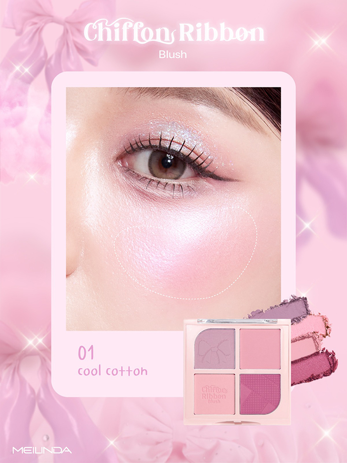 บลัชออน Meilinda Chiffon Ribbon Blush