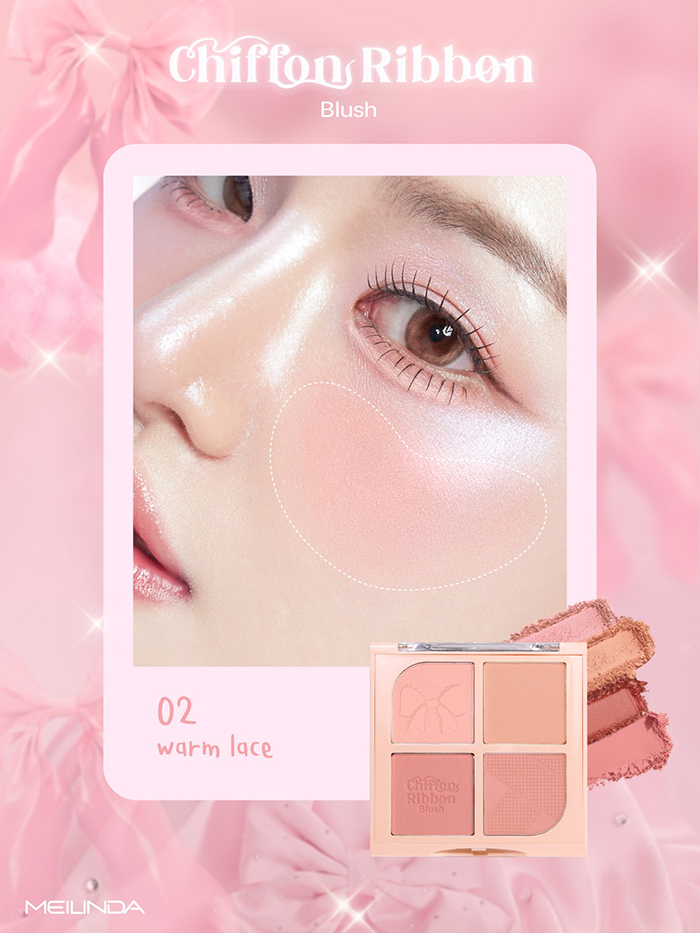 บลัชออน Meilinda Chiffon Ribbon Blush