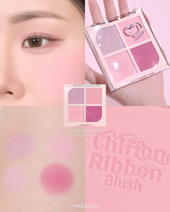 บลัชออน Meilinda Chiffon Ribbon Blush