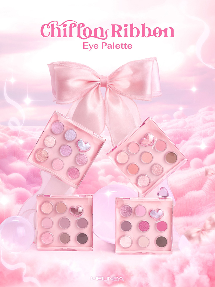 อายแชโดว์ Meilinda Chiffon Ribbon Eye Palette