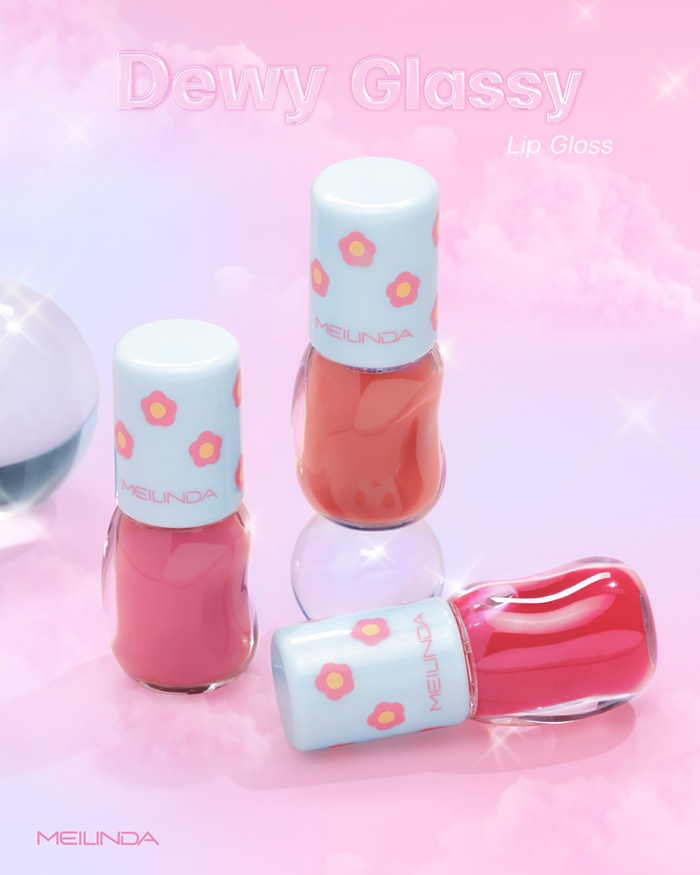 ลิปกลอส Meilinda Dewy Glassy Lip Gloss ลิปกลอส Meilinda Dewy Glassy Lip Gloss