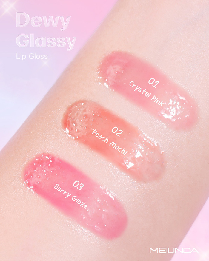 ลิปกลอส Meilinda Dewy Glassy Lip Gloss ลิปกลอส Meilinda Dewy Glassy Lip Gloss