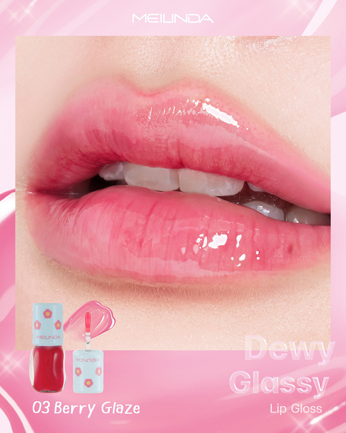 ลิปกลอส Meilinda Dewy Glassy Lip Gloss ลิปกลอส Meilinda Dewy Glassy Lip Gloss
