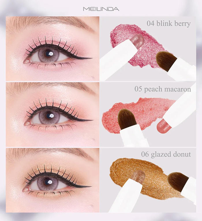 อายแชโดว์ Meilinda New Colors Glassy Glow Shadow อายแชโดว์ Meilinda New Colors Glassy Glow Shadow