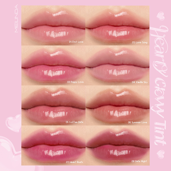 ลิปทิ้นท์ Meilinda Hearty Glowy Tint